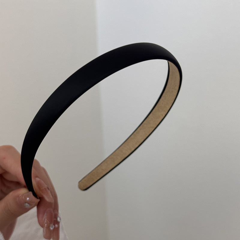 Senior Satin Hair Band Retro French Crushed Hair Non-slip