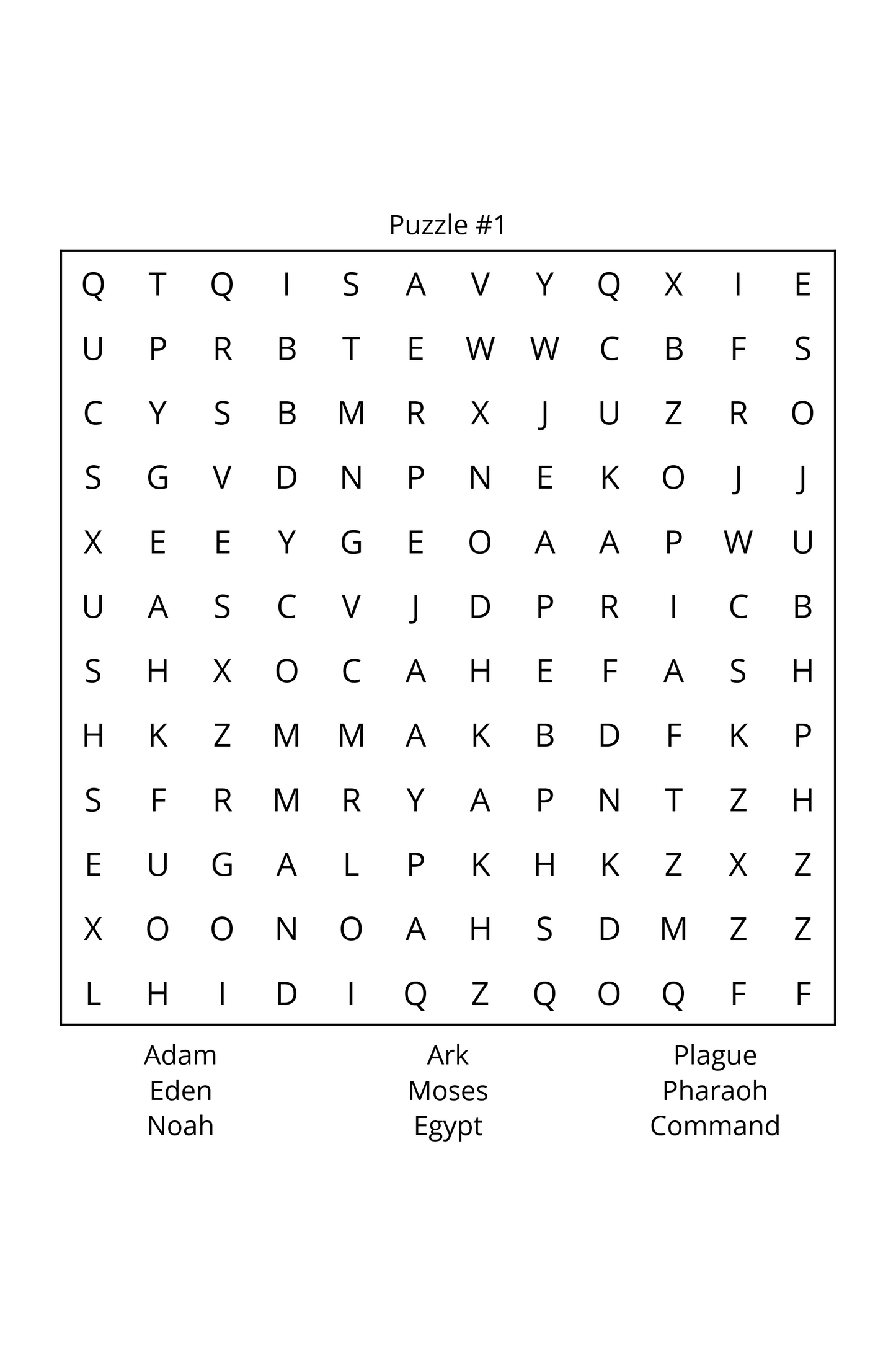 Bible Word Search: 55 Easy to Read Puzzles and Solutions - 6 x 9 size with 111 pages Paperback Book. Bible Brain Teasers