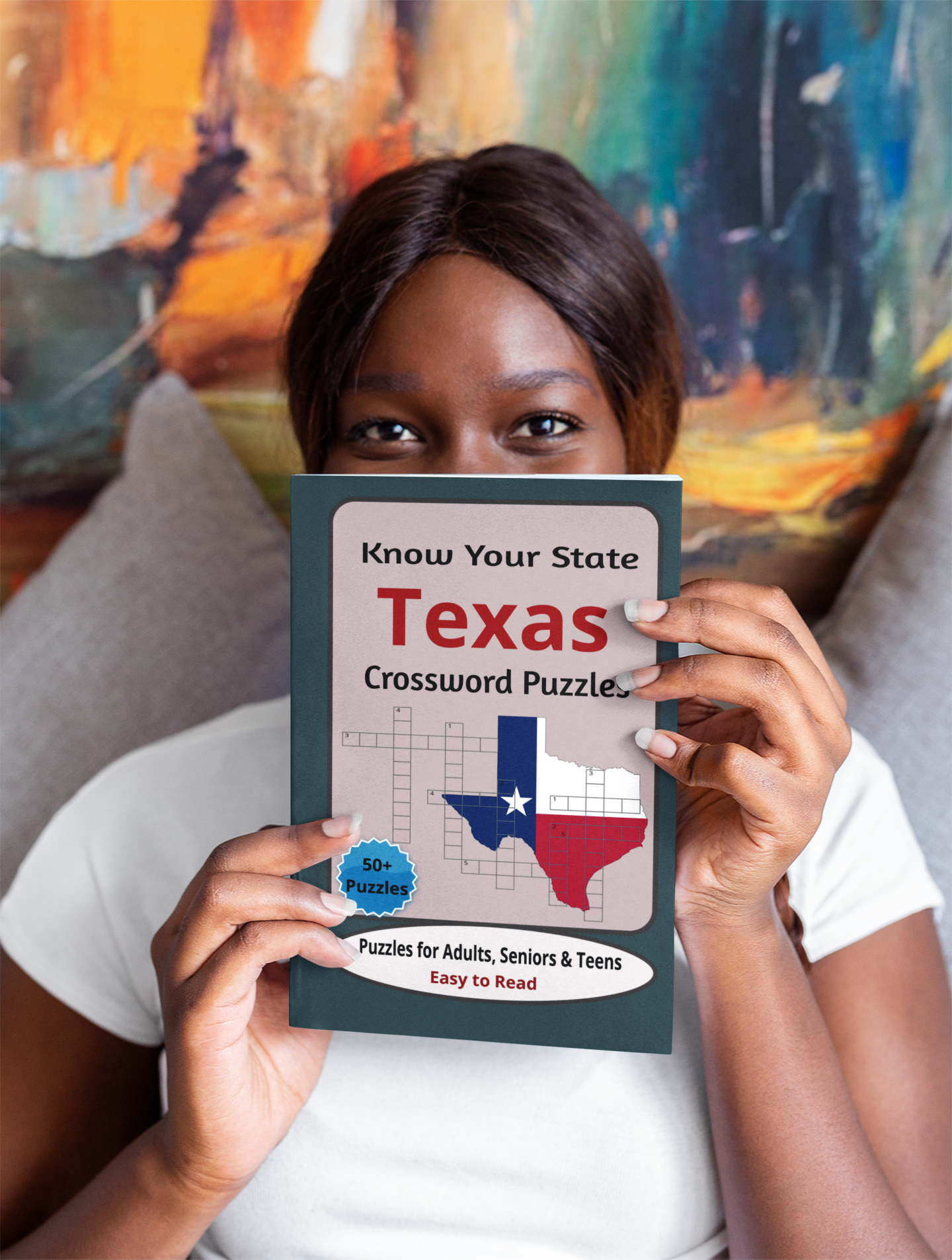 Texas Crossword Puzzle: Crossword Puzzles for Seniors, Adults & Teens. 50+ puzzles, Easy to Read Print about Texas, 100 pages, 6x9 inches, Gift for ... Camping, New Arrivals in Texas and Relaxation