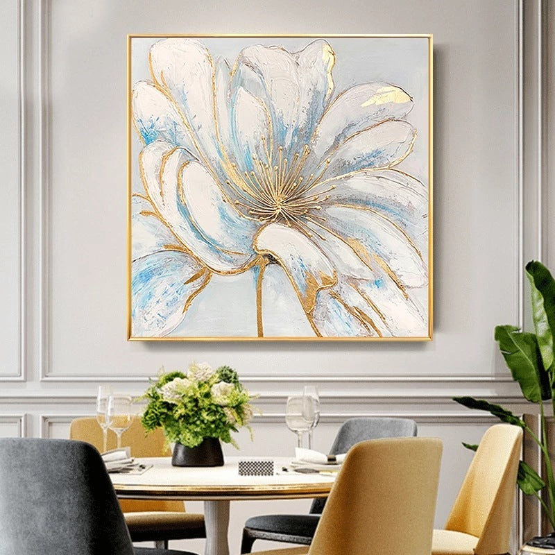 Spray Print Oil Painting Flower Spray Art Wall Canvas Core