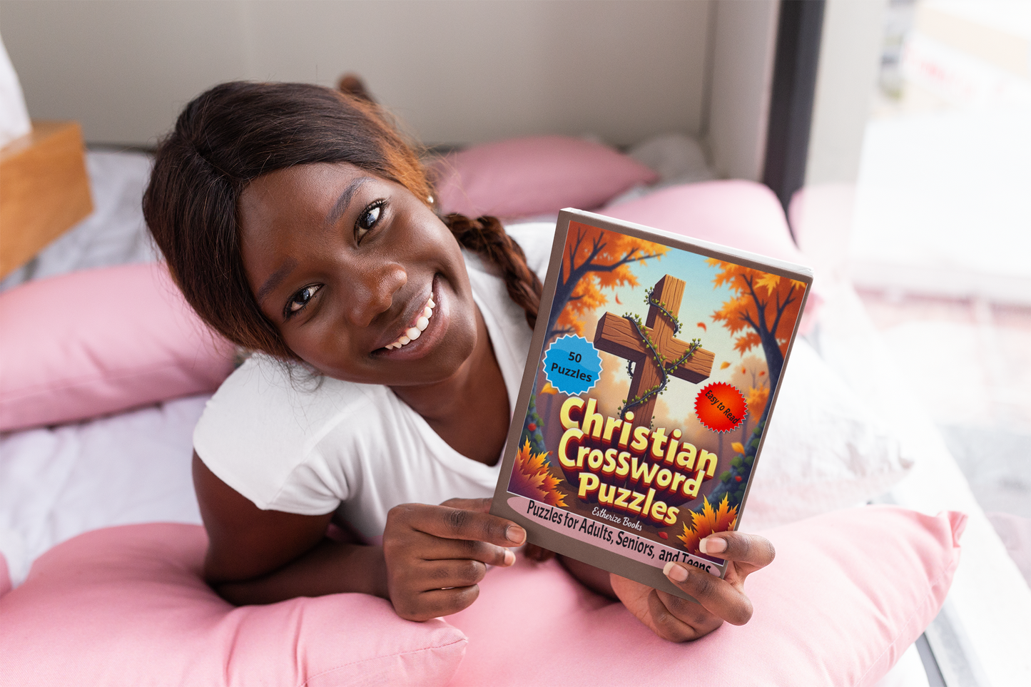 Christian Crossword Puzzles: Christian puzzles for Adults Seniors and Teens, 50 Puzzles, Easy to Read 6 x9 inches, 100 pages. Bible scripture, based ... Scripture-based puzzle book perfect anyone