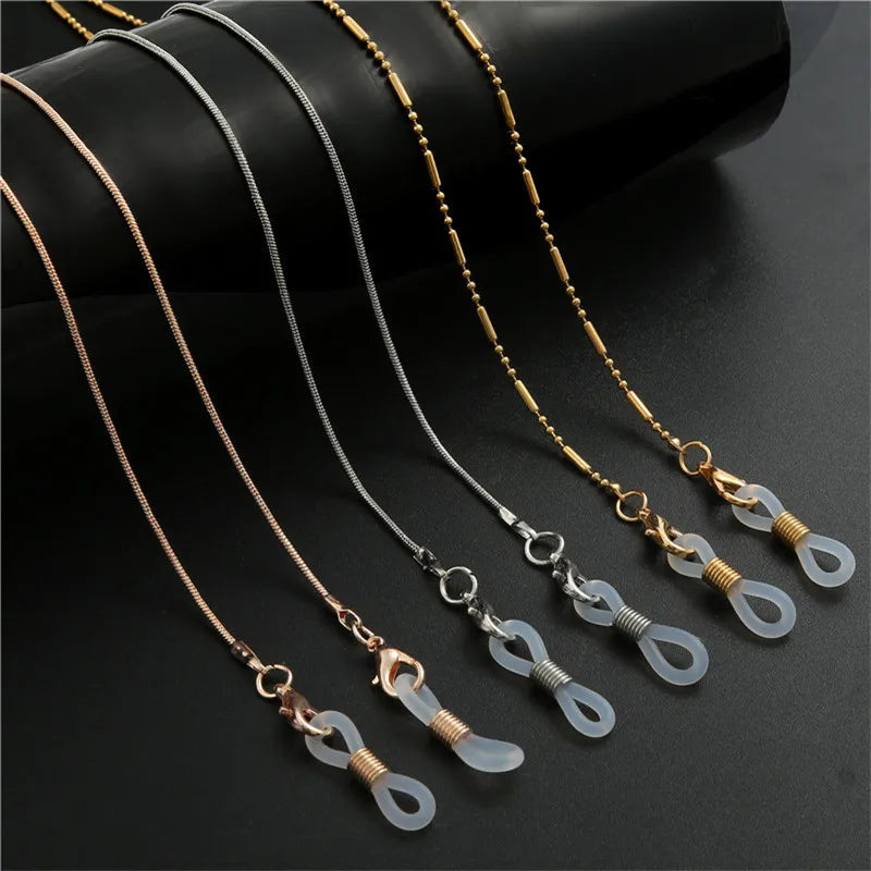Sunglasses Masking Chains For Women Luxury Metal Chain Eyeglasses Chains Lanyard Glass New Fashion Jewelry Wholesale