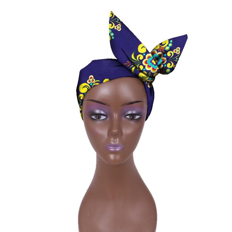 European And American Women's Batik Cloth Hair Band Ankara Fabric Hair Ring