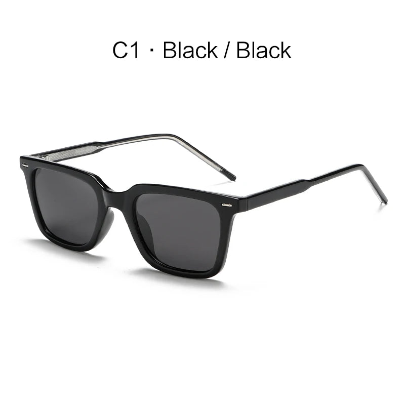 New Polarized Sunglasses Men's and Women's High-end Face Shown Small CP Insert Leg Multicolor Frame Black Green
