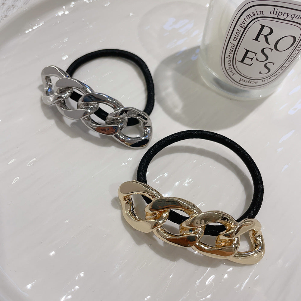 Metal 8-word Elegant Hair Band Simple And Light Luxury Hair Tie