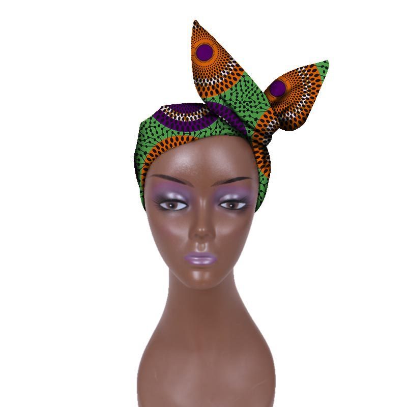 European And American Women's Batik Cloth Hair Band Ankara Fabric Hair Ring