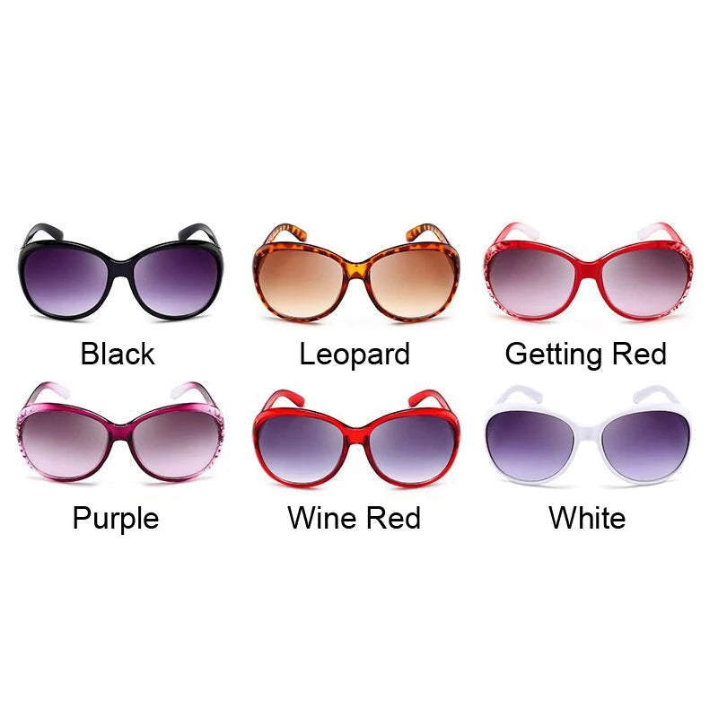 Vintage Round Sunglasses Woman Retro Brand Designer Classic Sun Glasses Fashion Big Frame Gradient Ladies Oculos De Sol