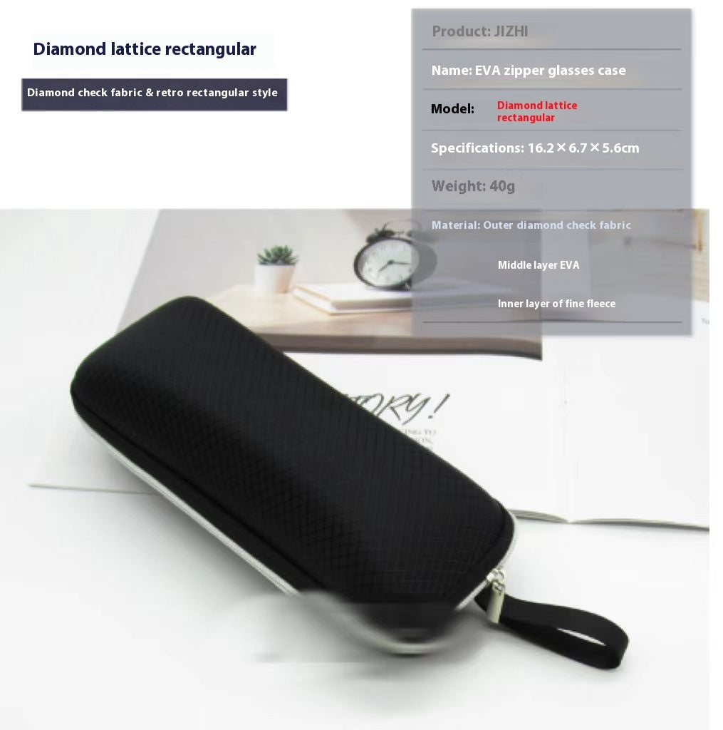 Large Sports Sunglasses Simple Zipper Creative Myopia Eye Case