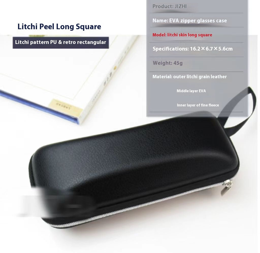 Large Sports Sunglasses Simple Zipper Creative Myopia Eye Case