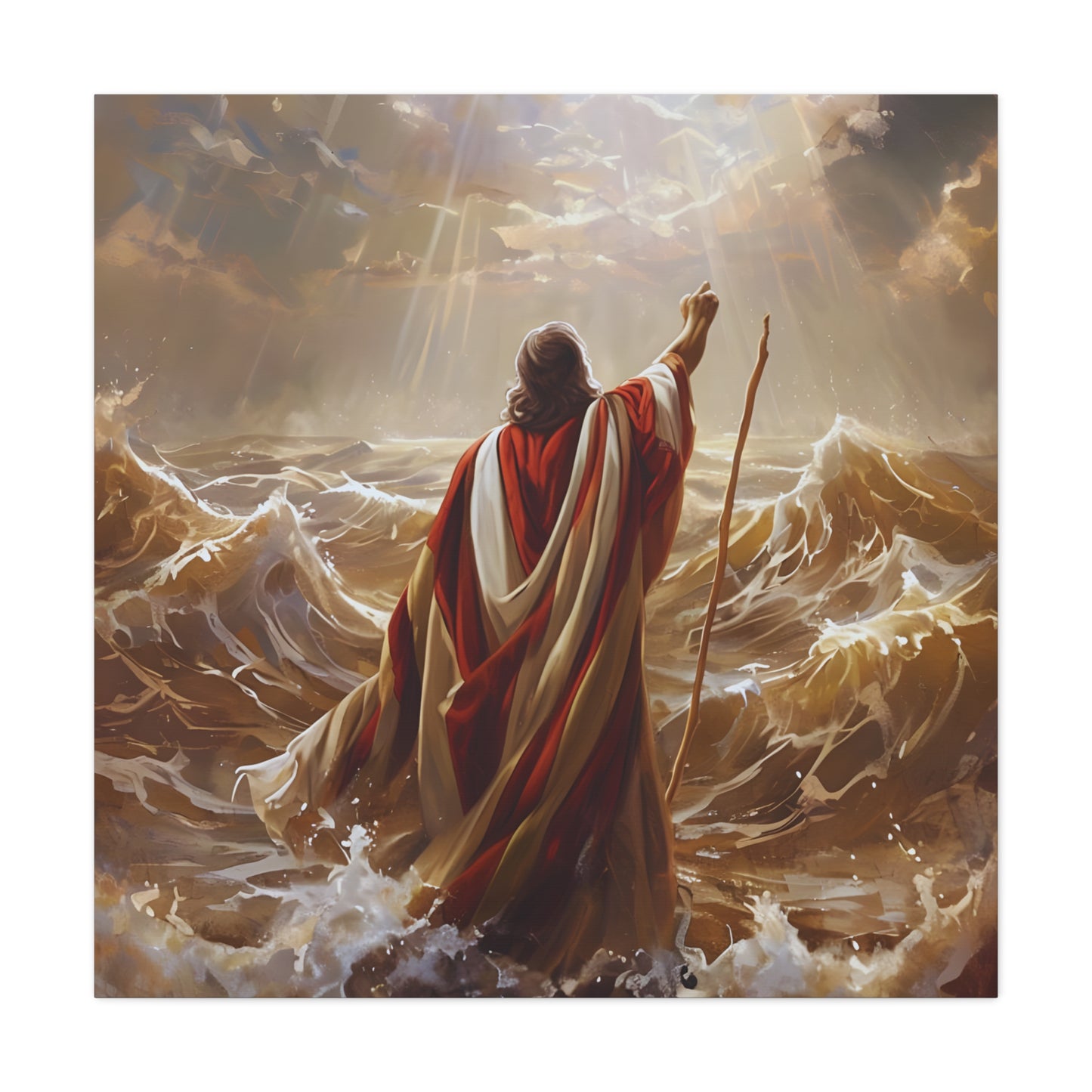 Christian  Art, Inspirational Religious Decor for Living Room, Office, Believers Gift, Spiritual Wall Decoration, Matte