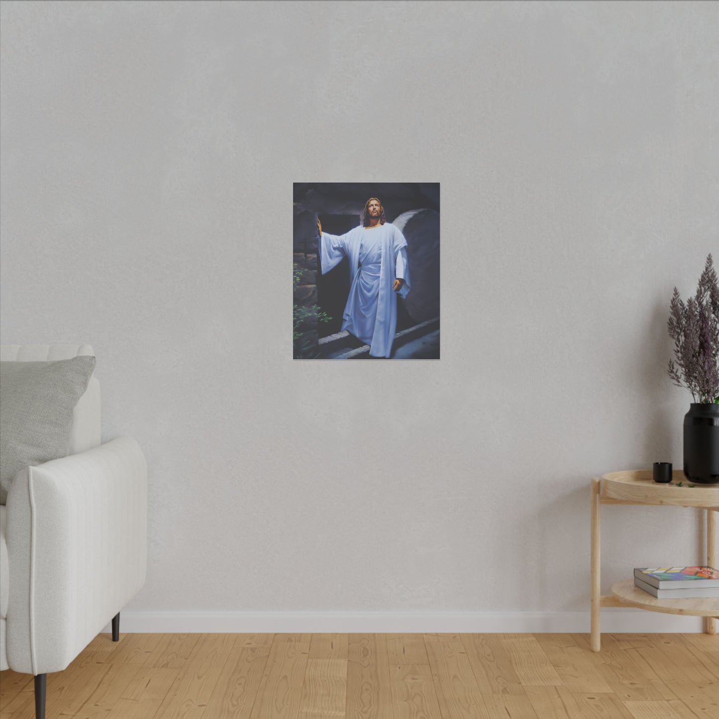 Canvas Art, Religious Home Decor, Christian Gift for Easter, Inspirational Wall Print, Spiritual Matte