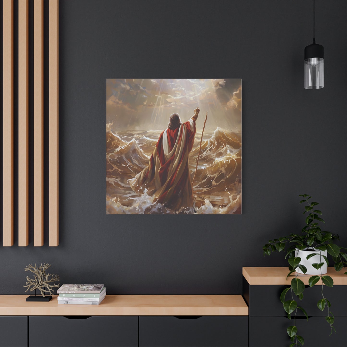 Christian  Art, Inspirational Religious Decor for Living Room, Office, Believers Gift, Spiritual Wall Decoration, Matte