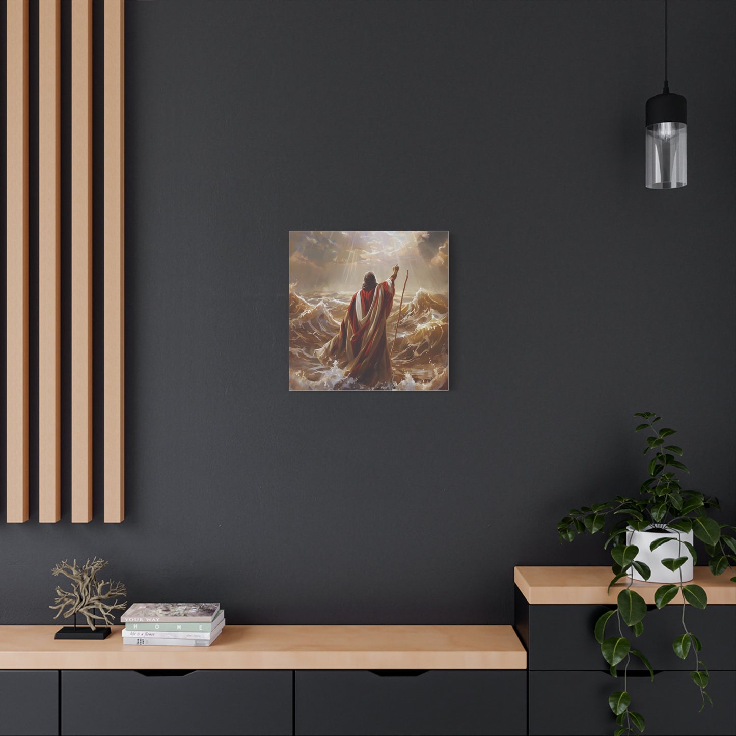 Christian  Art, Inspirational Religious Decor for Living Room, Office, Believers Gift, Spiritual Wall Decoration, Matte