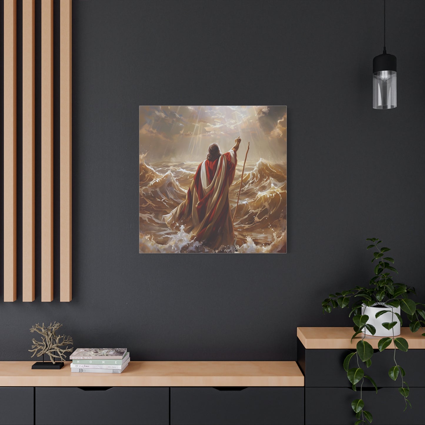 Christian  Art, Inspirational Religious Decor for Living Room, Office, Believers Gift, Spiritual Wall Decoration, Matte