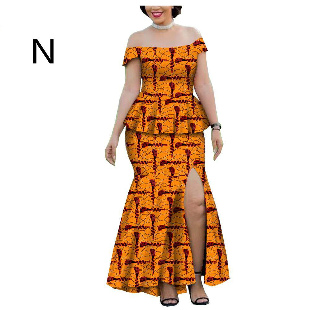 New Popular African Ethnic Printing Batik All Cotton Large Fashion Casual Suit Afripride1925005