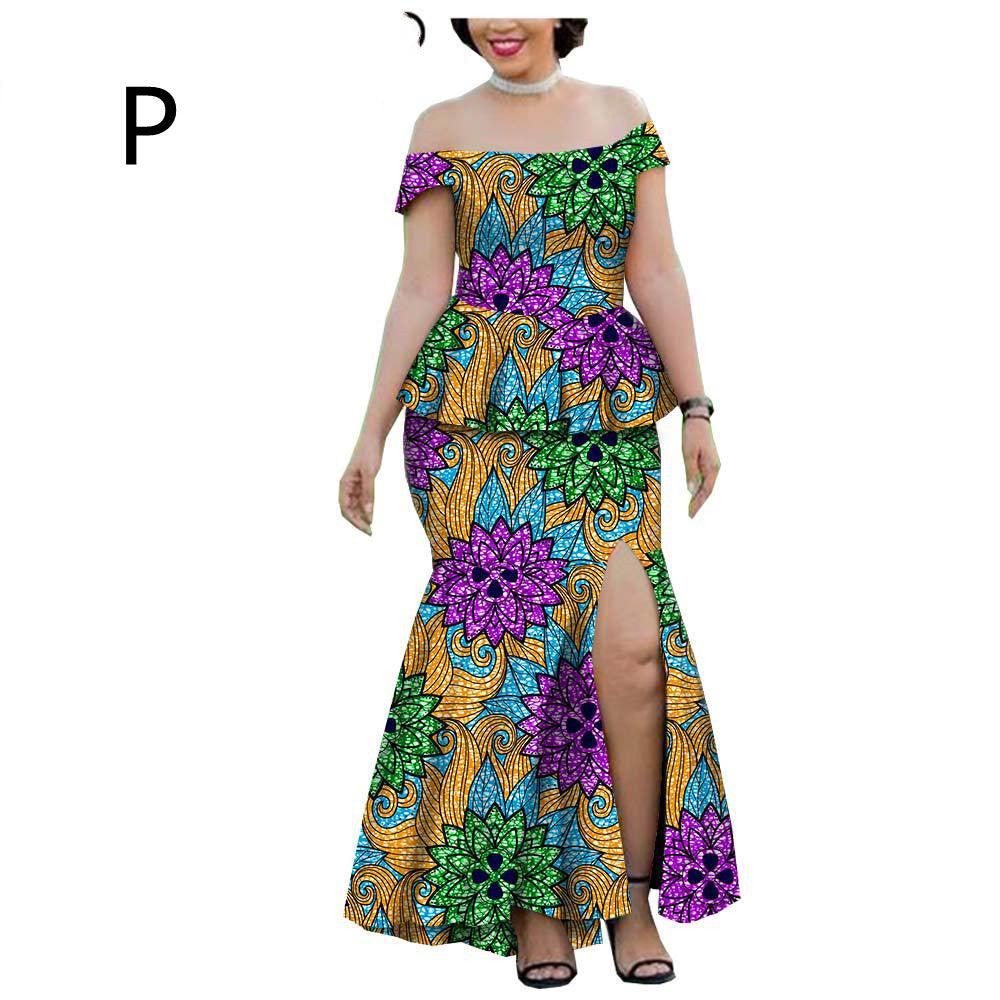 New Popular African Ethnic Printing Batik All Cotton Large Fashion Casual Suit Afripride1925005
