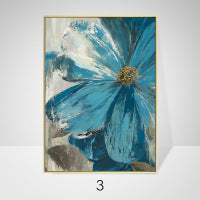 Simple Abstract Canvas  Oil Painting Plant Flowers