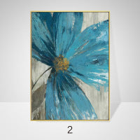 Simple Abstract Canvas  Oil Painting Plant Flowers