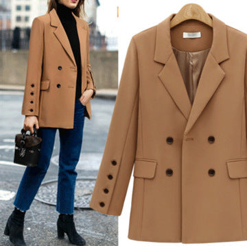 Suit jacket wild loose mid-length women's suit