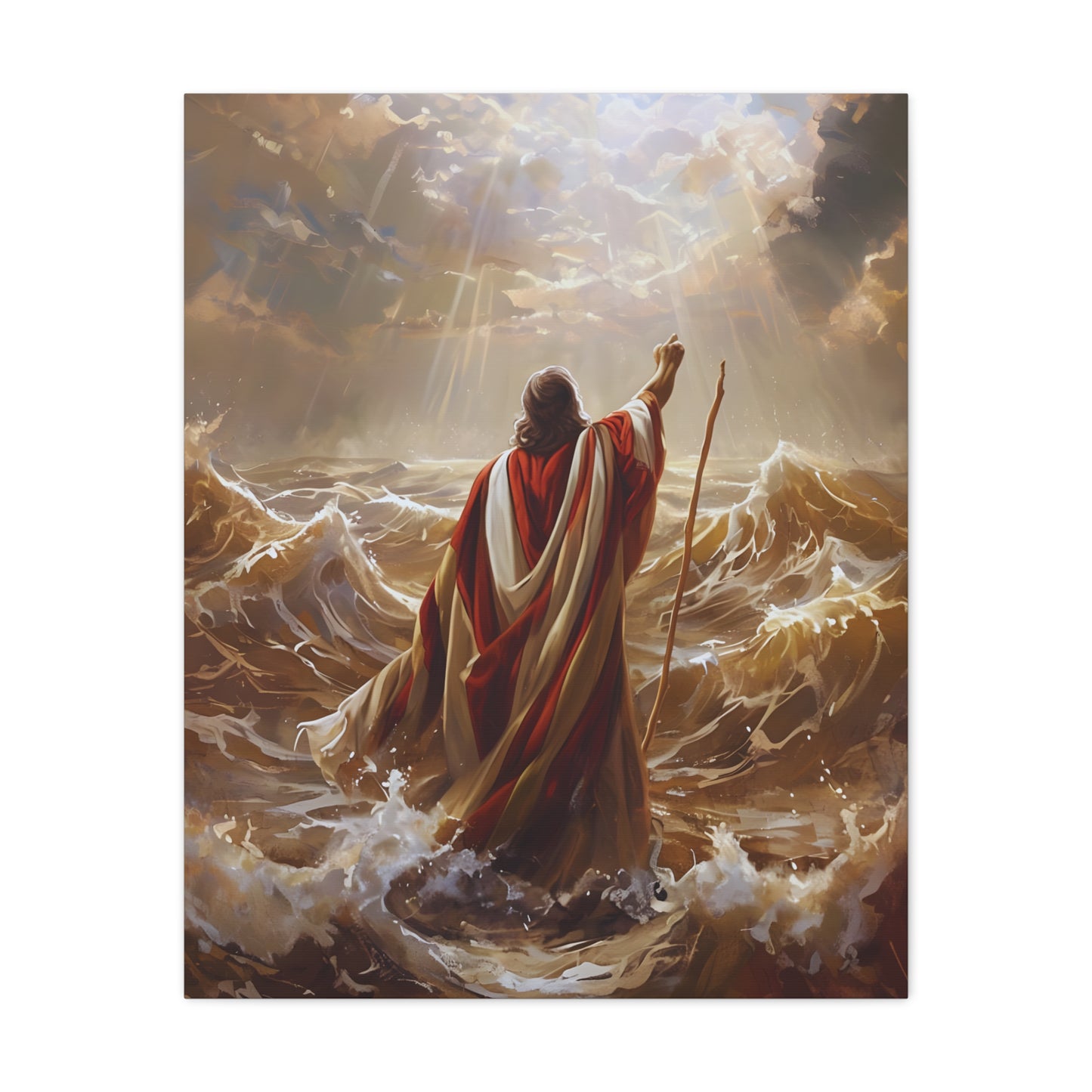 Christian  Art, Inspirational Religious Decor for Living Room, Office, Believers Gift, Spiritual Wall Decoration, Matte