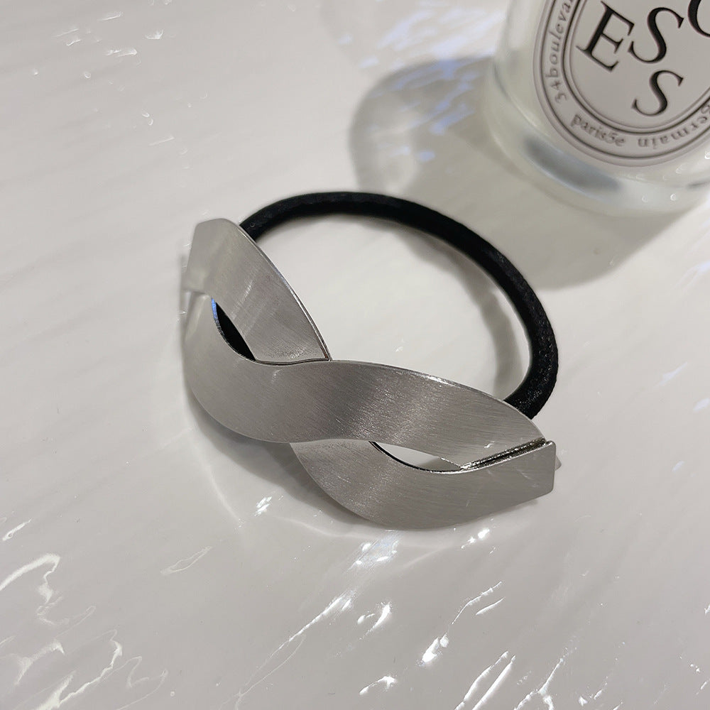 Metal 8-word Elegant Hair Band Simple And Light Luxury Hair Tie