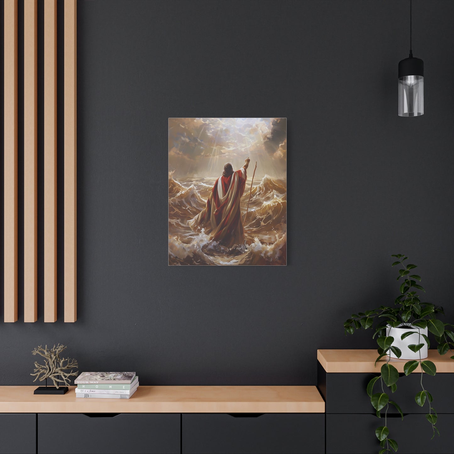 Christian  Art, Inspirational Religious Decor for Living Room, Office, Believers Gift, Spiritual Wall Decoration, Matte