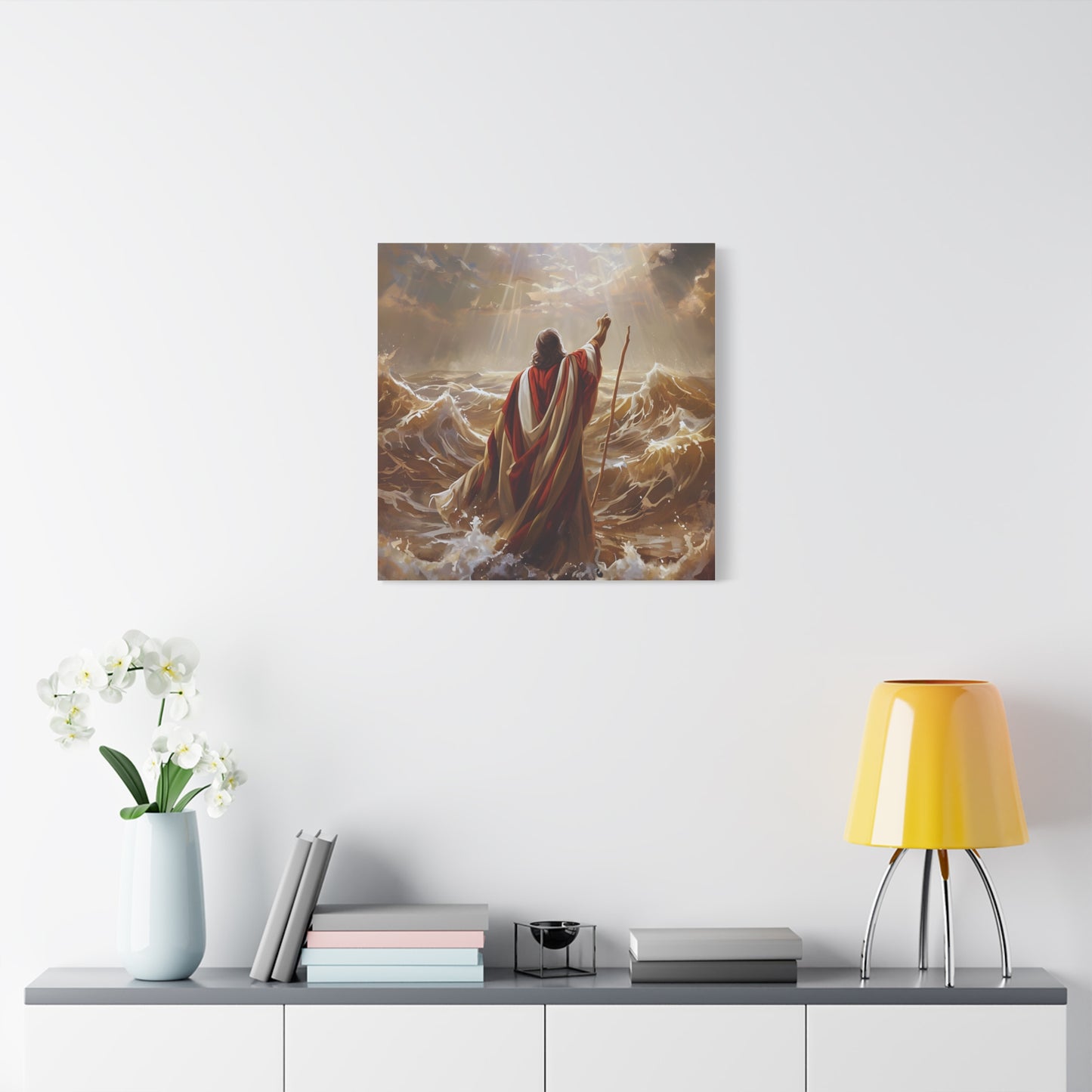 Christian  Art, Inspirational Religious Decor for Living Room, Office, Believers Gift, Spiritual Wall Decoration, Matte