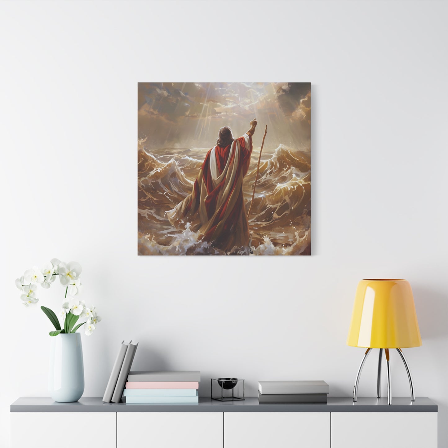 Christian  Art, Inspirational Religious Decor for Living Room, Office, Believers Gift, Spiritual Wall Decoration, Matte