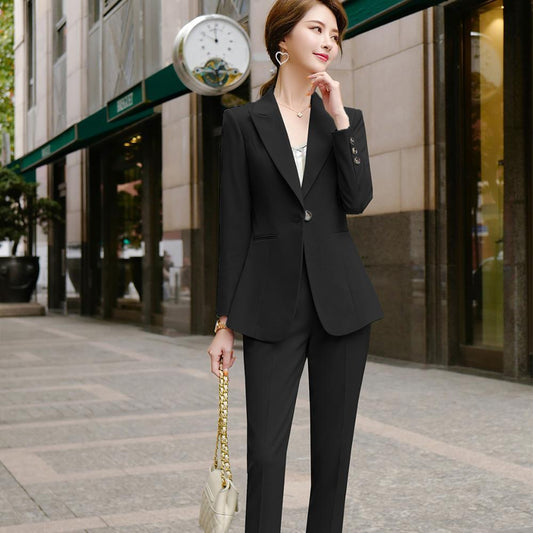 Green Suit Jacket Female Korean Style Fashion Temperament Goddess Fan Xiao Suit Professional Suit