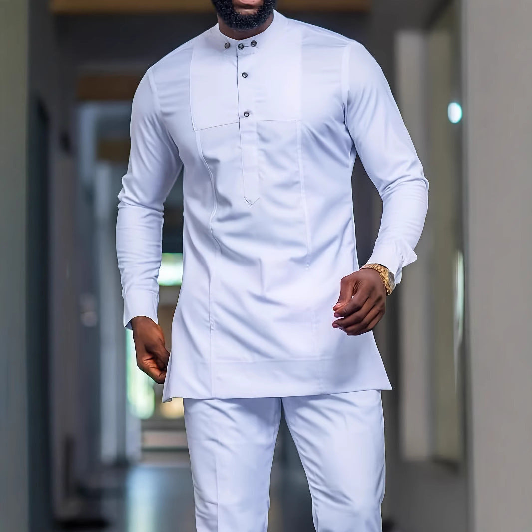 African Ethnic Style Men's Fashion Spring And Autumn Long Sleeve