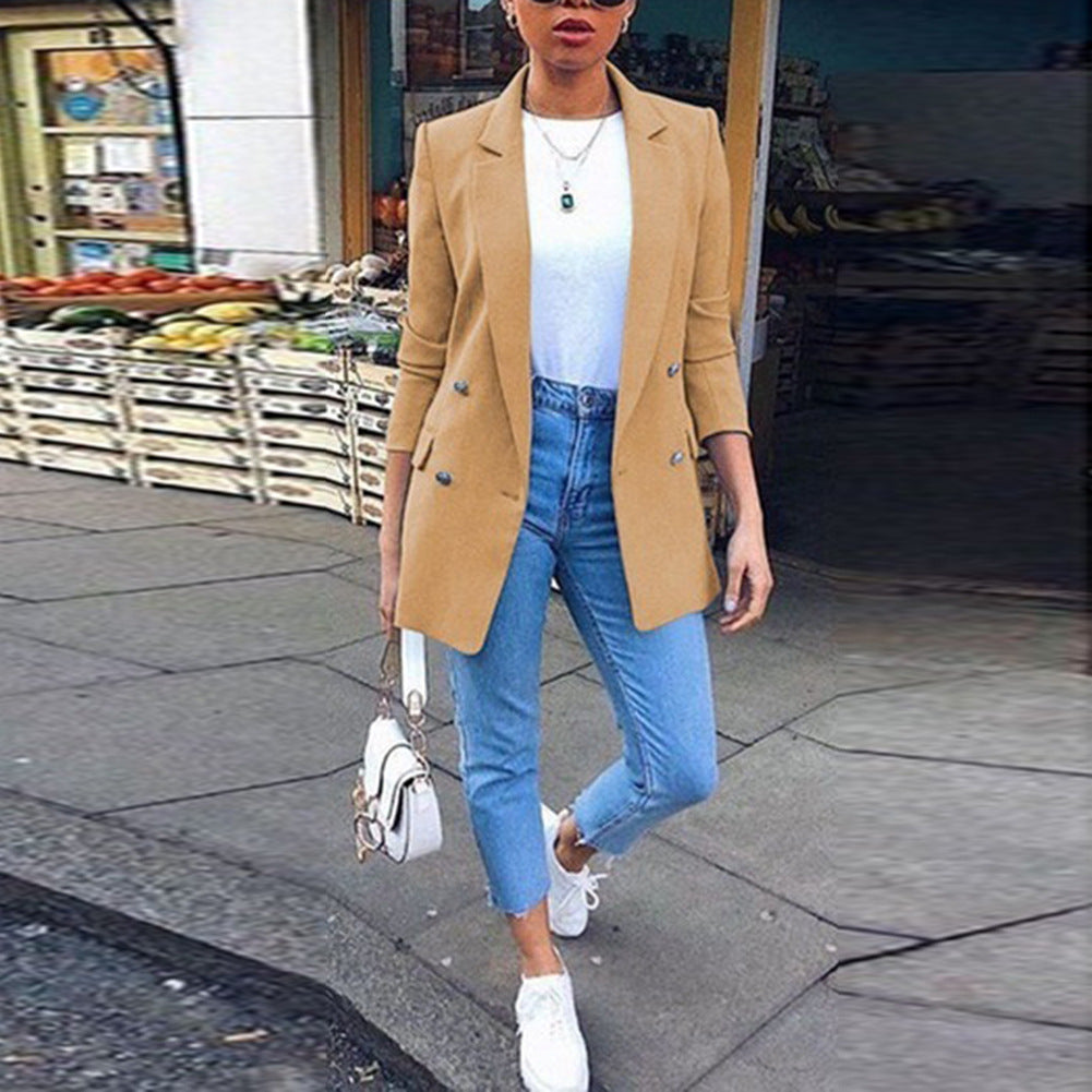 Lapel Cardigan Suit Jacket