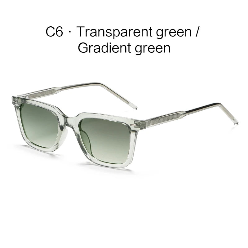 New Polarized Sunglasses Men's and Women's High-end Face Shown Small CP Insert Leg Multicolor Frame Black Green