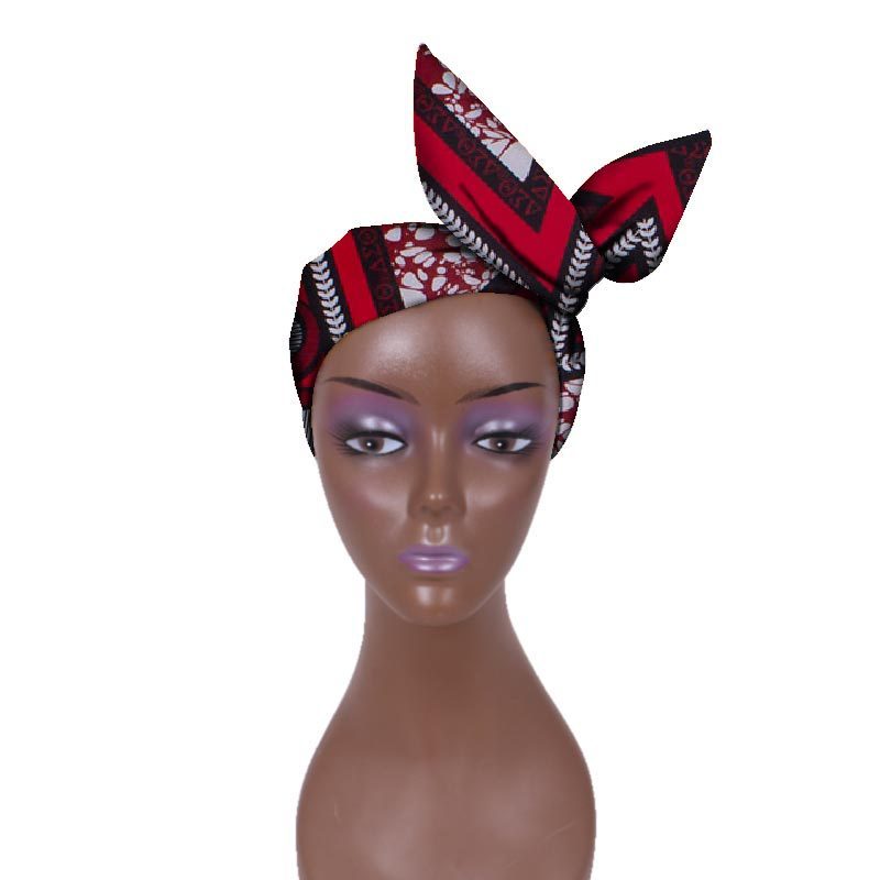 European And American Women's Batik Cloth Hair Band Ankara Fabric Hair Ring