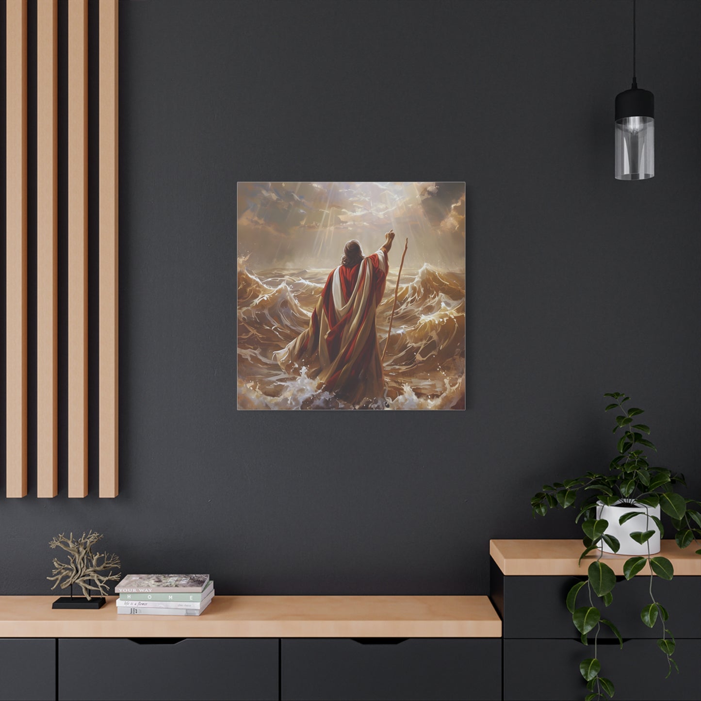 Christian  Art, Inspirational Religious Decor for Living Room, Office, Believers Gift, Spiritual Wall Decoration, Matte