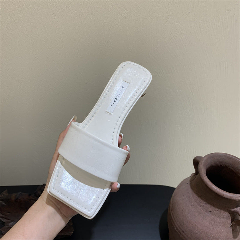 Roman Shoes Slippers Word Low-heel Sandals