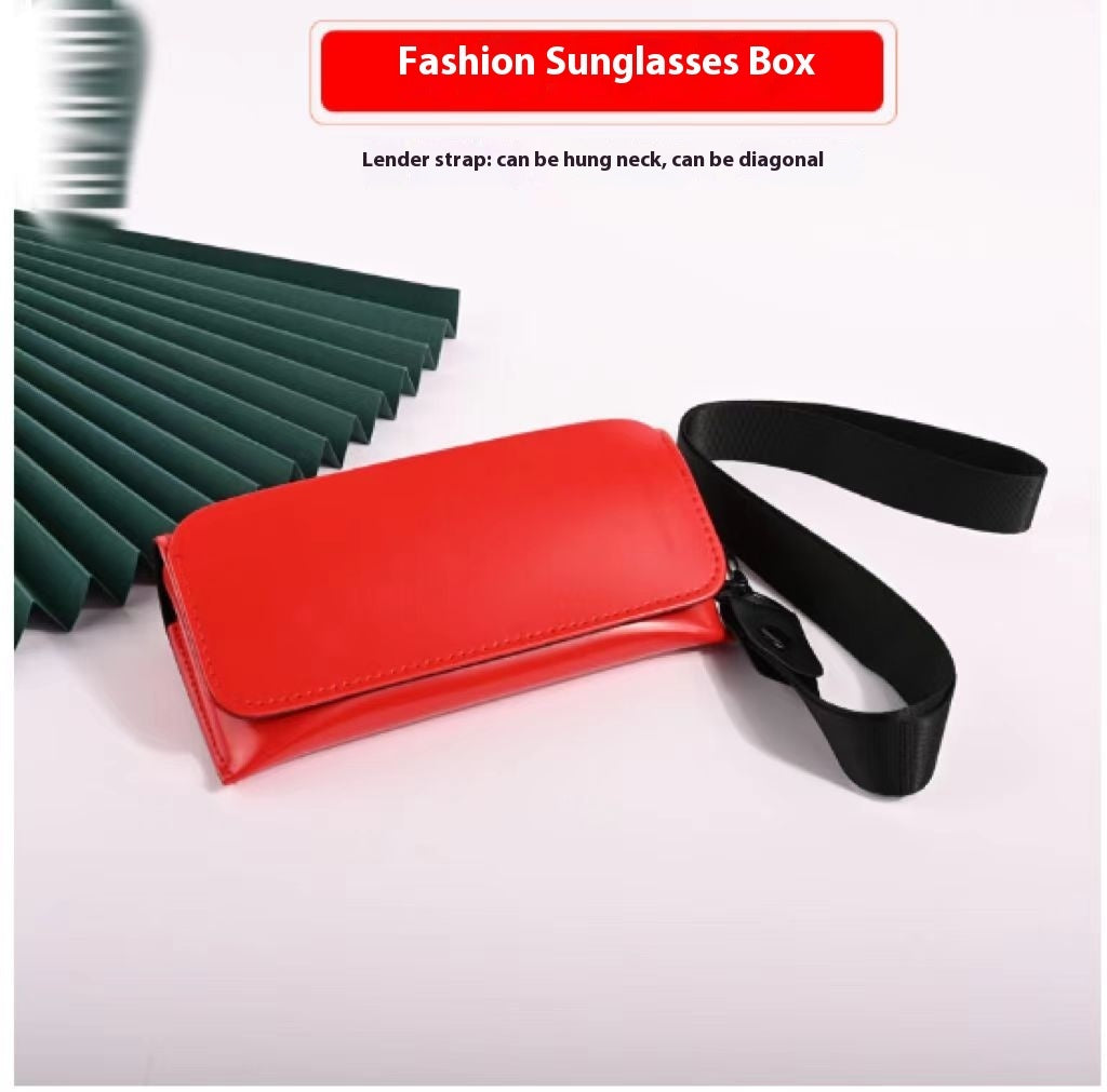 Large Sports Sunglasses Simple Zipper Creative Myopia Eye Case
