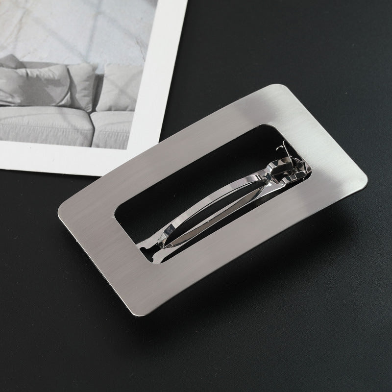 Metal Geometry Square Hair Clips