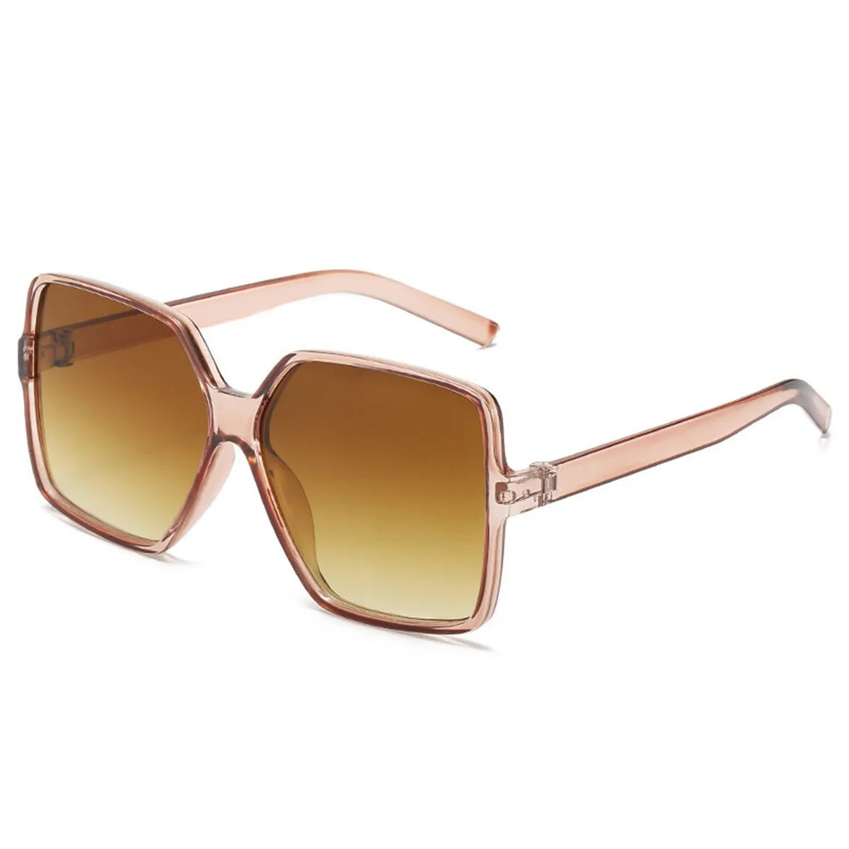 European and American Cross-Border Large Square Frame Rimless One-Piece Lens Sunglasses Protective Glasses