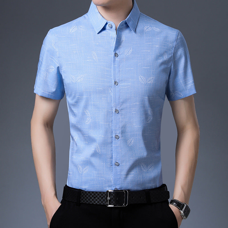Small floral shirt with short sleeves