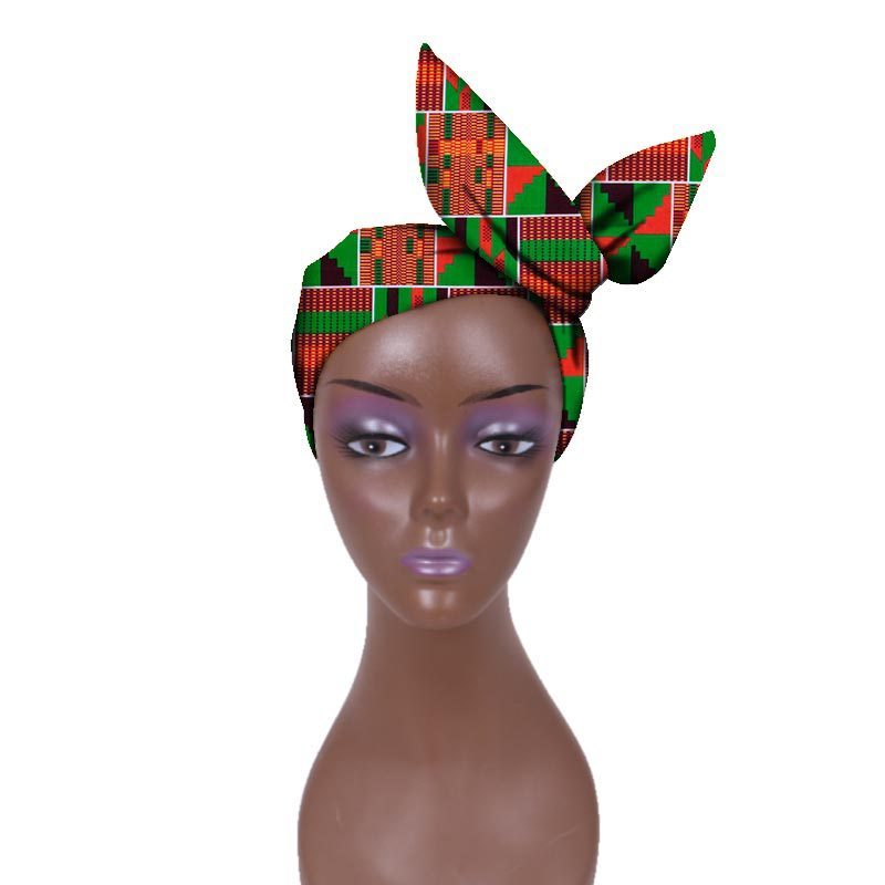 European And American Women's Batik Cloth Hair Band Ankara Fabric Hair Ring