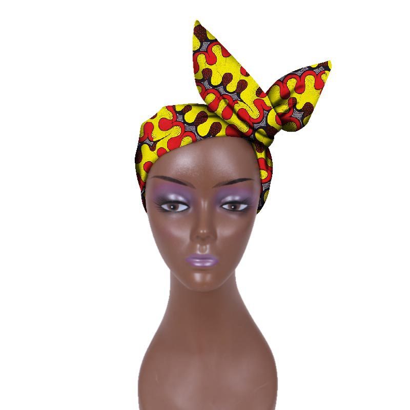 European And American Women's Batik Cloth Hair Band Ankara Fabric Hair Ring
