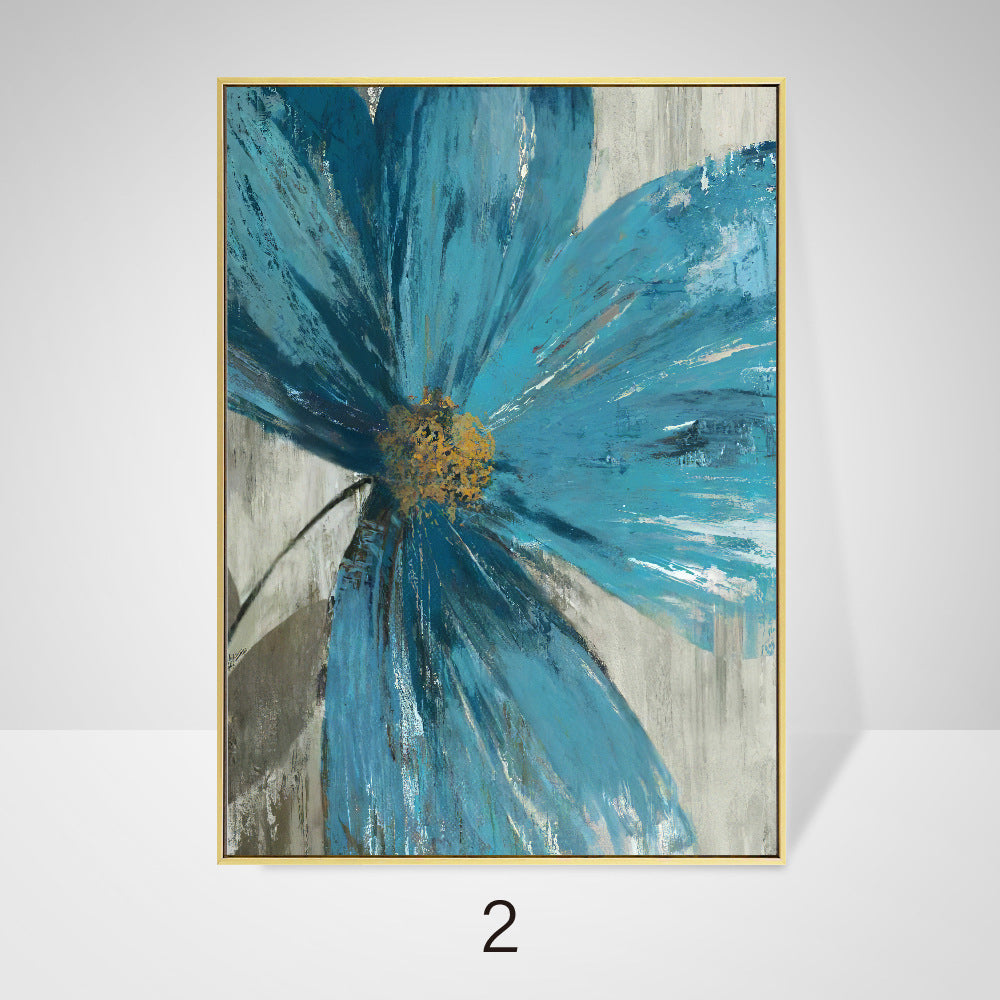 Simple Abstract Canvas  Oil Painting Plant Flowers