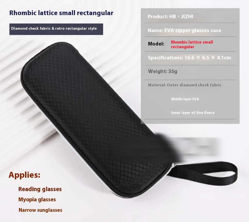 Large Sports Sunglasses Simple Zipper Creative Myopia Eye Case