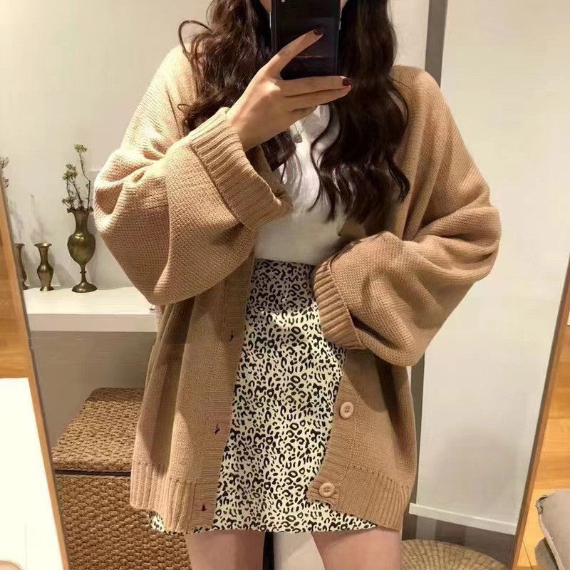 All-match Sweater Lazy Coat Women