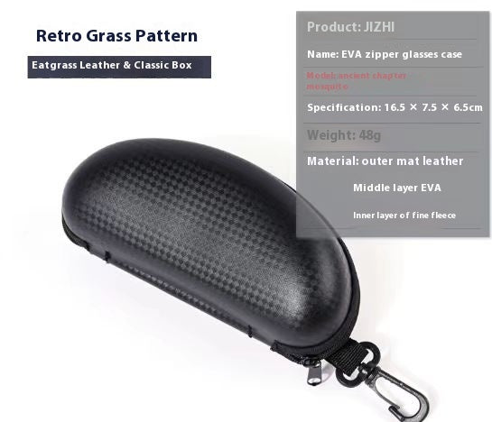 Large Sports Sunglasses Simple Zipper Creative Myopia Eye Case