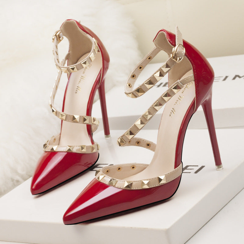 Women's Shallow Pointed Toe Stiletto High Heels
