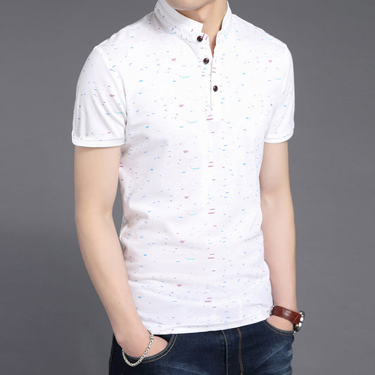 Loose casual floral youth bottoming shirt