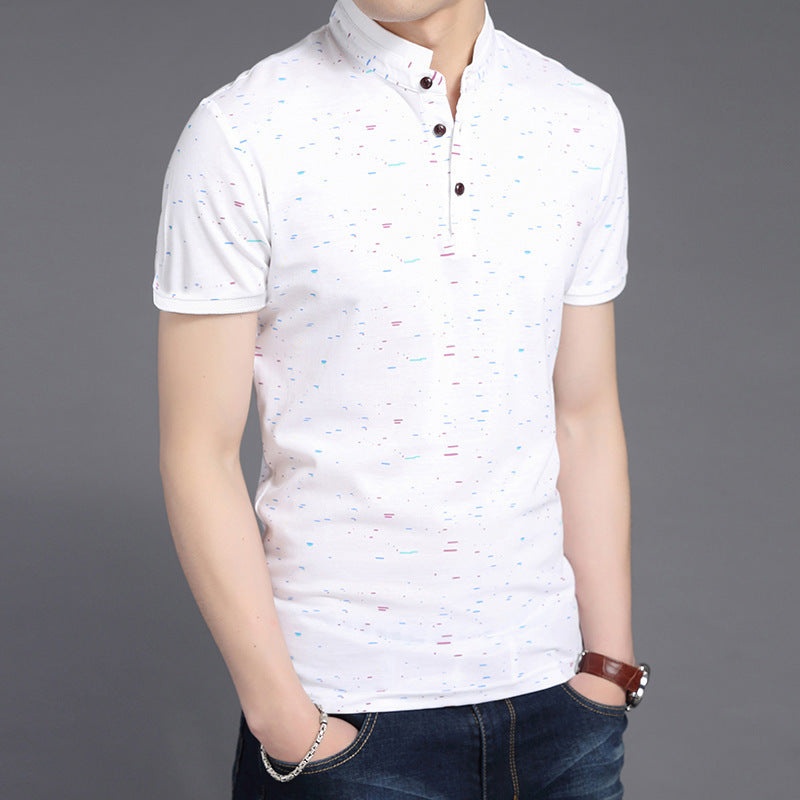 Loose casual floral youth bottoming shirt