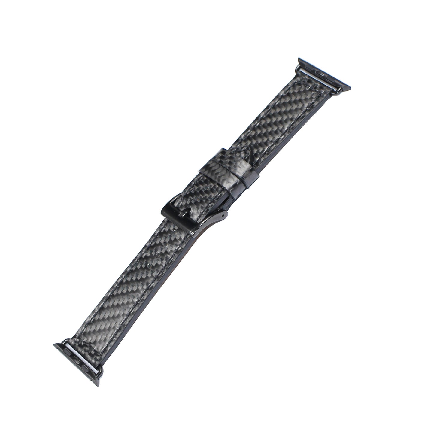 For Huawei Watch2 Sports Version, Real Carbon Fiber Top Layer Cowhide Strap