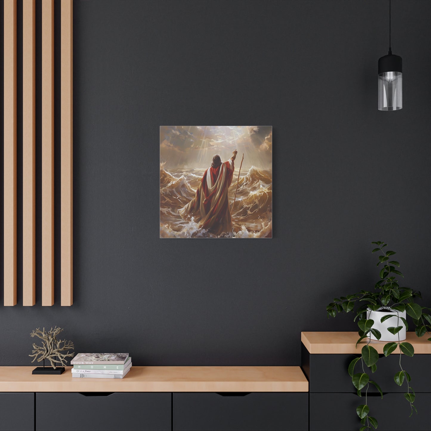 Christian  Art, Inspirational Religious Decor for Living Room, Office, Believers Gift, Spiritual Wall Decoration, Matte